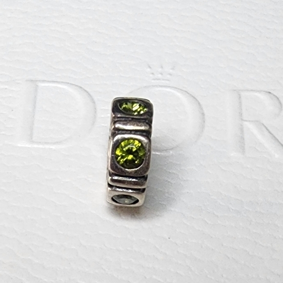 Pandora Trinity Green CZ Spacer - Picture 3 of 7